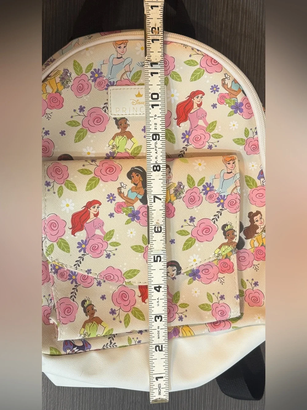 Disney Princess Cream and Pink Floral Mini Backpack